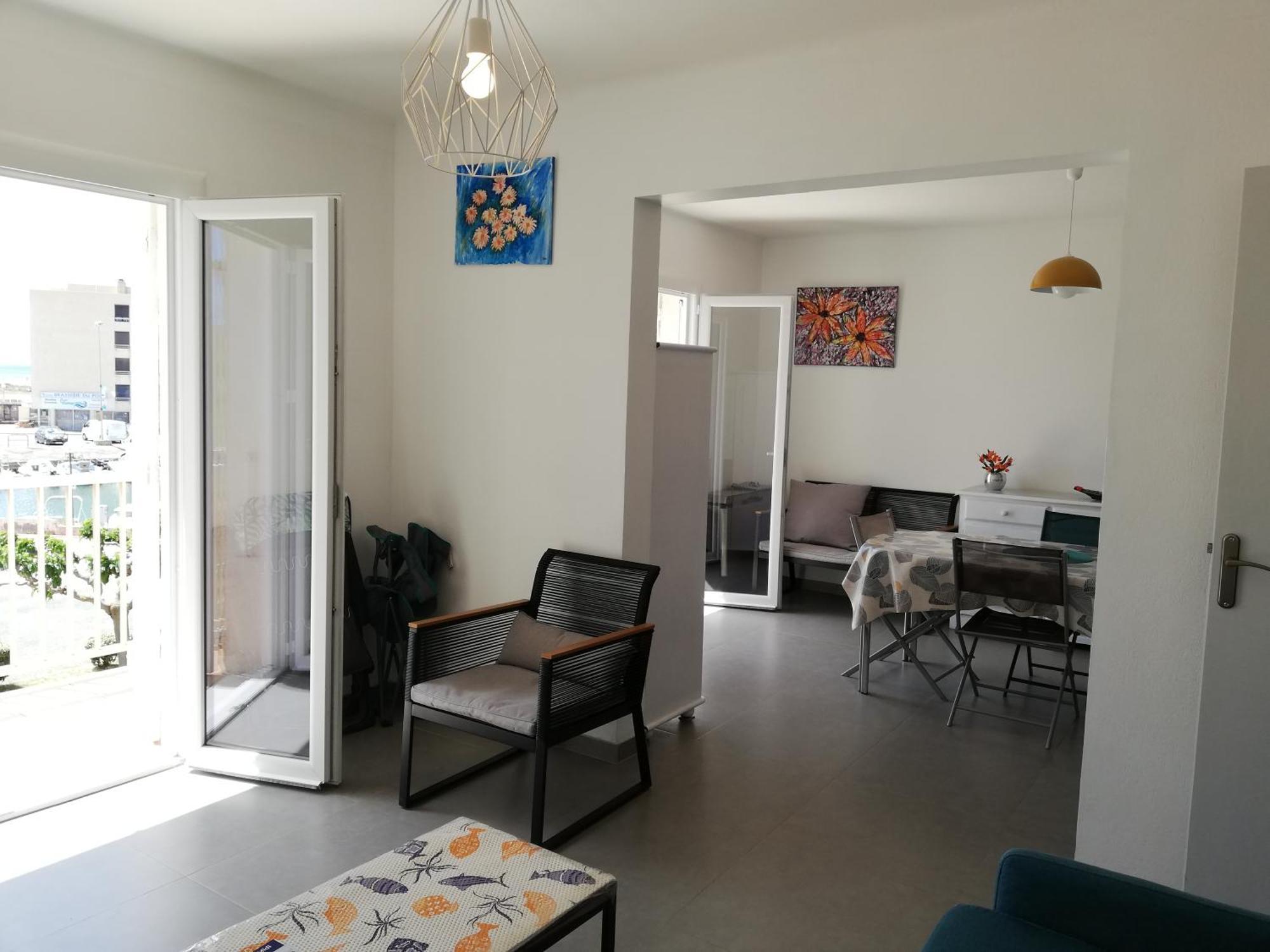 Superbe Appartement Avec Vue Sur Mer Et Port, Parking Prive Saint-Pierre-la-Mer (Aude) Exterior foto